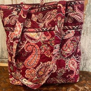 Vera Bradley Tote Bag “Piccadilly Plum” Retired Pattern